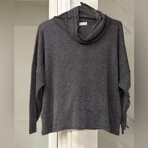 NWOT 89th + Madison Grey Soft Cowl Neck Lightweight Sweater Womens size Small